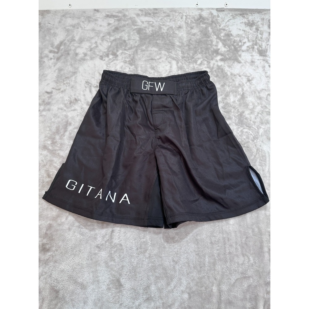 Jiu Jitsu BJJ No Gi NoGi Shorts Men's Size XL Black Gitana Fightwear Premium New